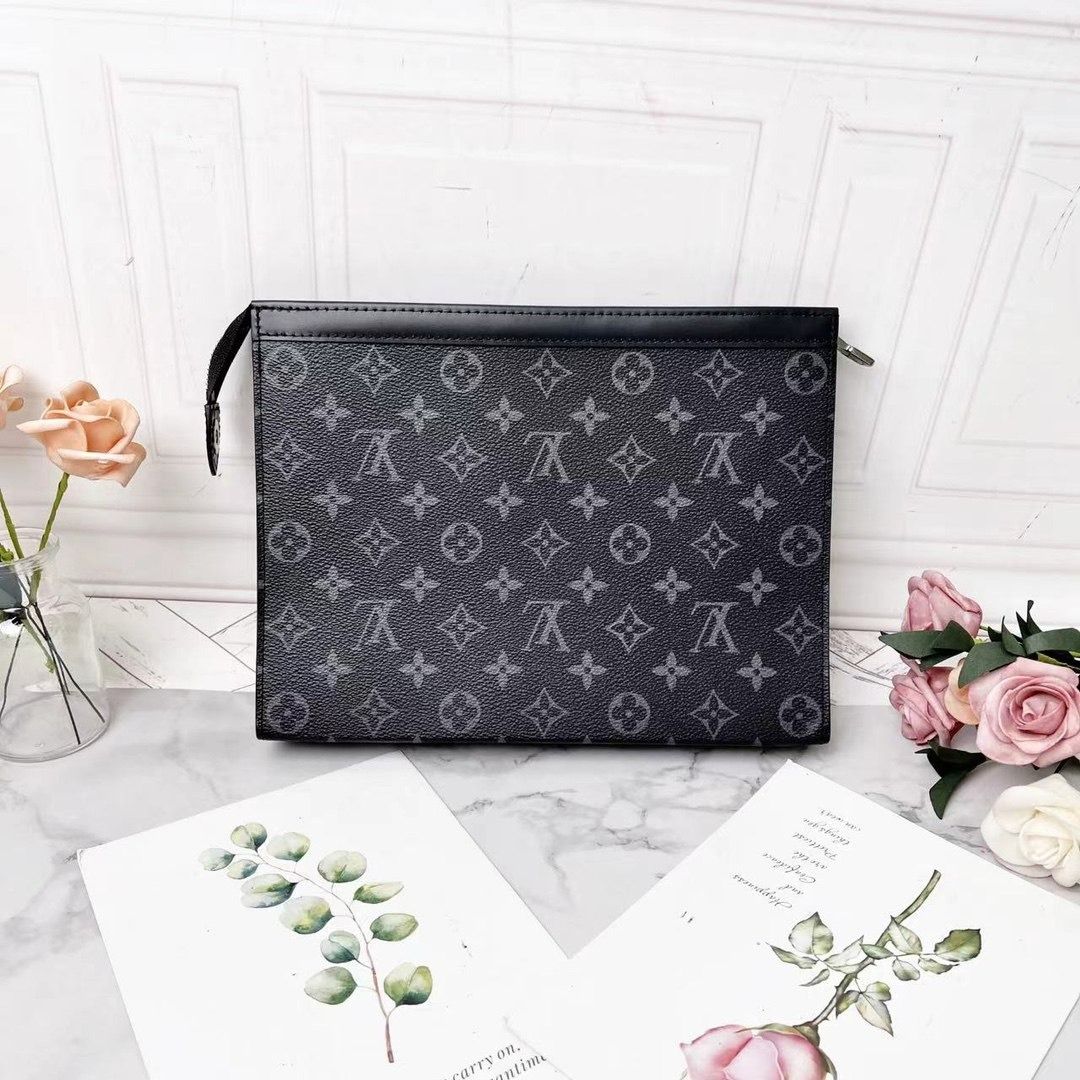 Louis Vuitton LV Pochette Voyage MM Grey Luxury Bags Wallets on Carousell