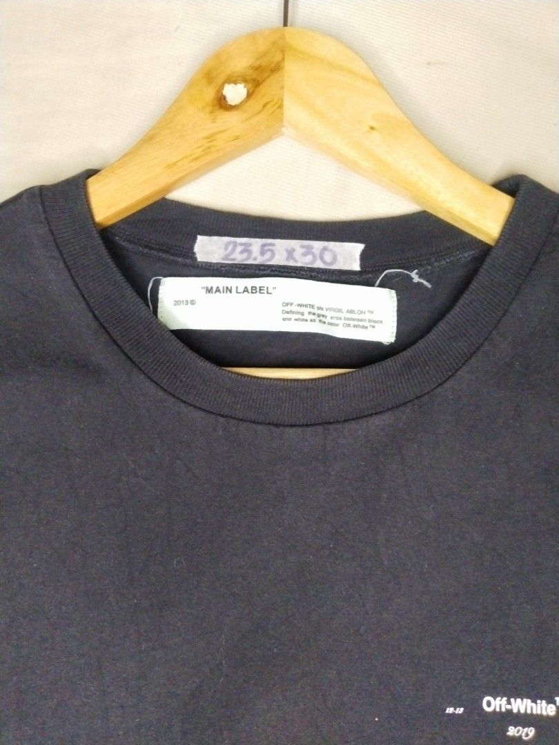 Main label Off White Shirt Men s Fashion Tops Sets Tshirts Polo Shirts on Carousell