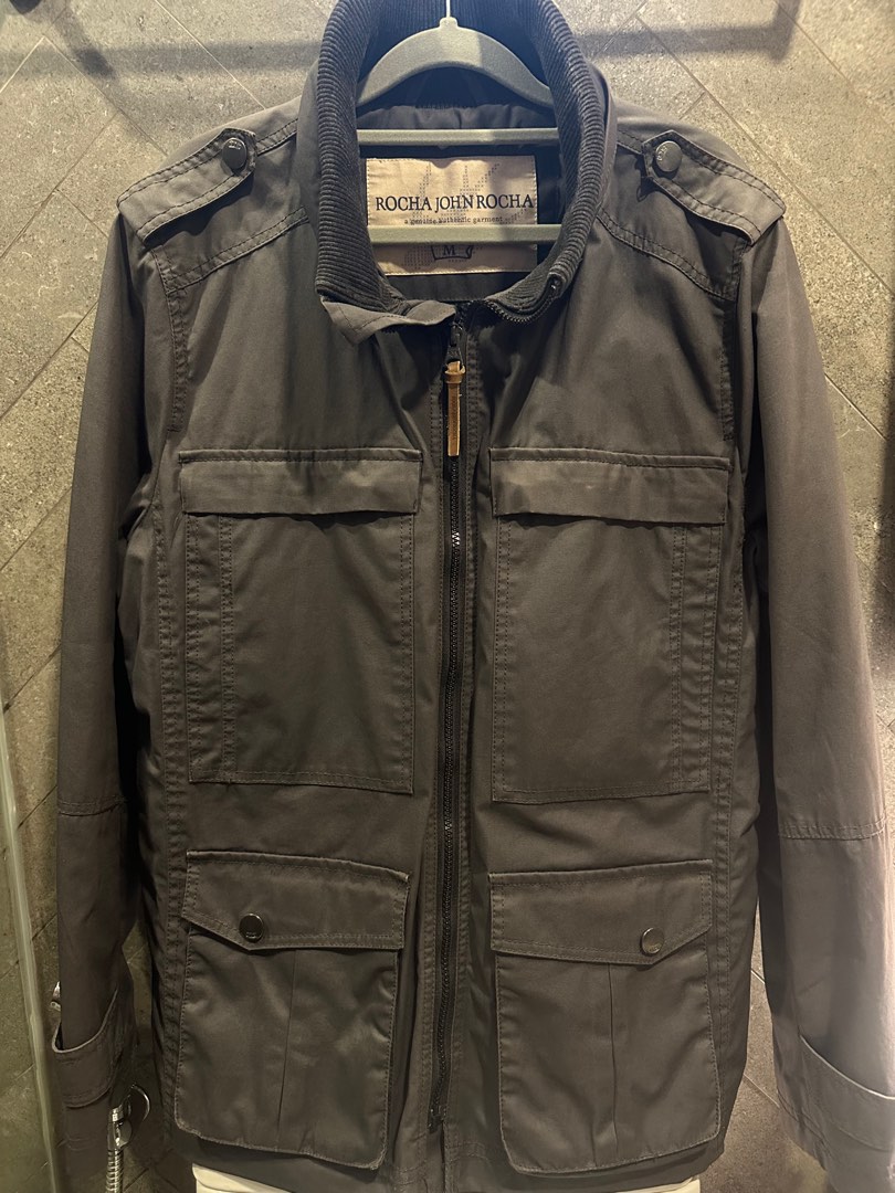 John Rocha Men s Puffer Jacket Gray M Men s Fashion Coats Jackets and Outerwear on Carousell