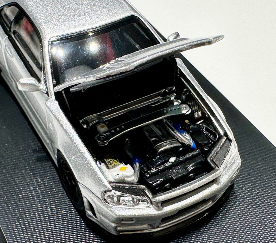 Voiture Miniature Focal Horizon - Skyline R34 Z-Tune 1:64 - Capot Carbone - Édition Limitée Avec Boîte