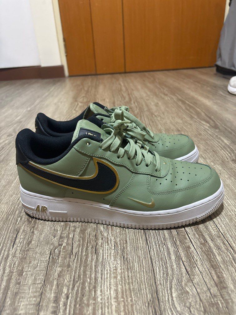 Olive Gold Chaussure Nike Double Swoosh Nike Air Force Low '07