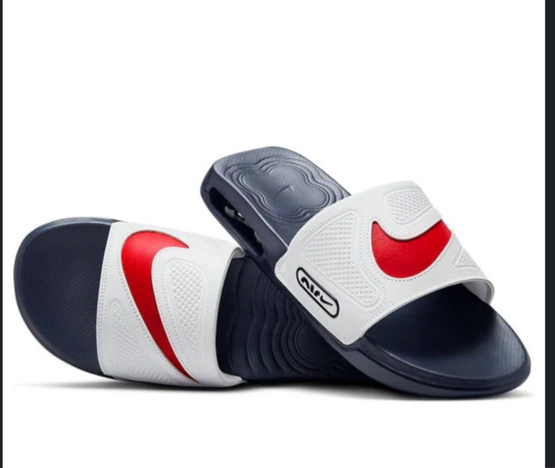 Nike Air Max Bubble Slides Sliders Flip Flops Slippers Slip Ons Slide Cirro Photon Dust Obsidian Dark Blue White University Fire Red Swoosh