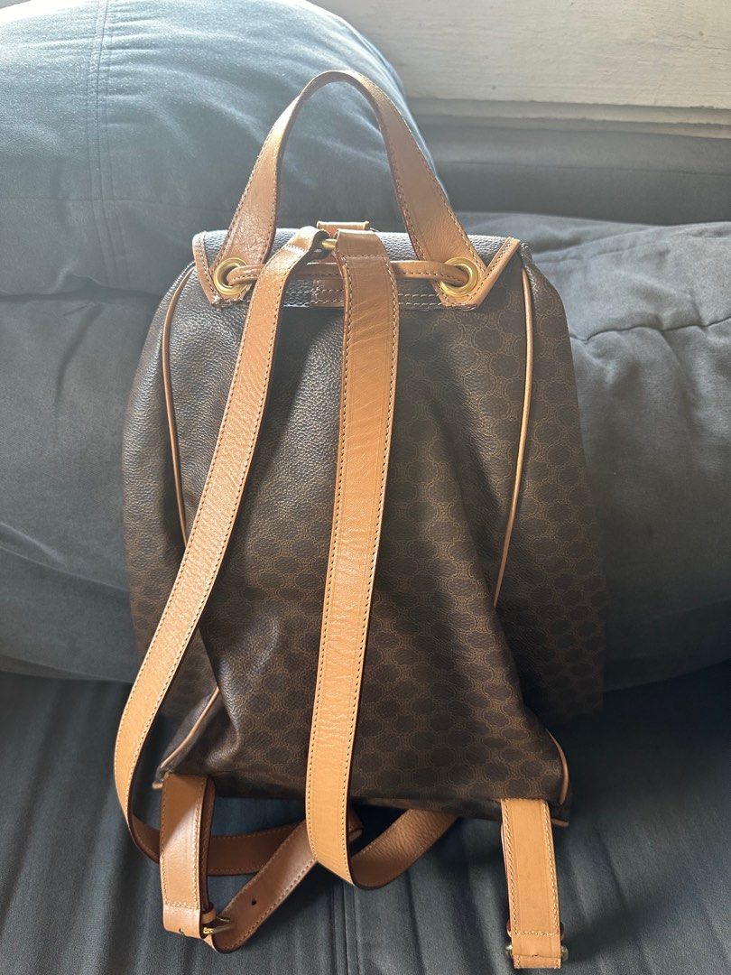 Original Celine Bagpack (Category: Luxury Bags & Wallets) located in Mandaluyong City. Submitted by lucashaven (Listing ID 1322570916, Image 2). Description: Medium size Celine Macadam Backpack Still nice condition vintage Bought from Japan .