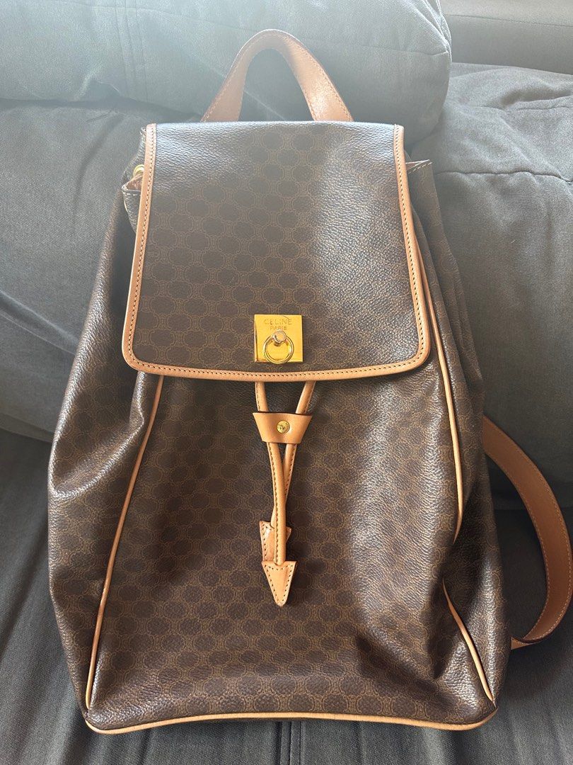 Original Celine Bagpack (Category: Luxury Bags & Wallets) located in Mandaluyong City. Submitted by lucashaven (Listing ID 1322570916, Image 1). Description: Medium size Celine Macadam Backpack Still nice condition vintage Bought from Japan .