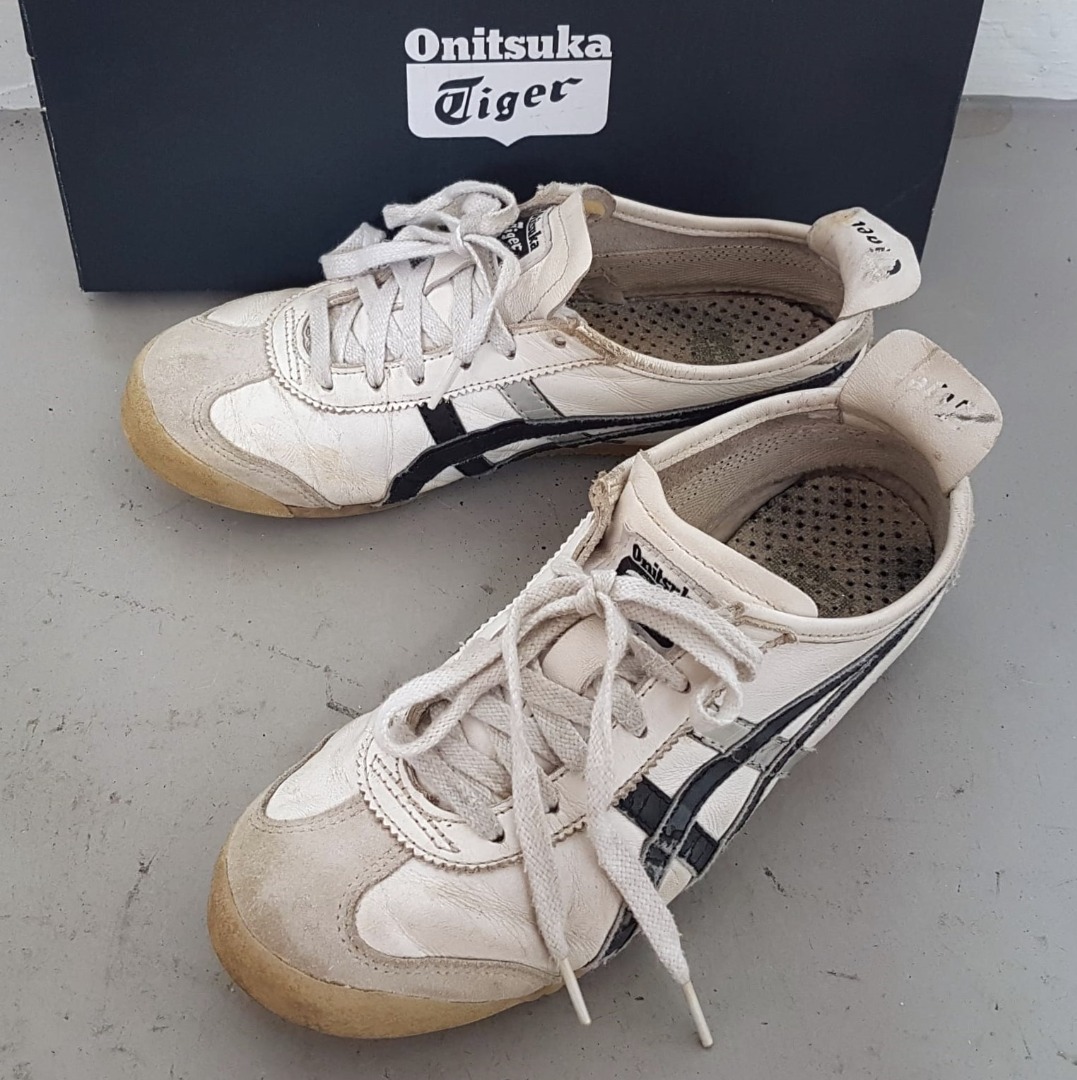 Original Onitsuka Tiger Sneakers, Japan, Mexico 66 Model, US 5.5, EU 38, CM 24, Off-White Leather, Designer Footwear, Running Shoes, Lifestyle Living, Original Onitsuka Tiger Sneakers, Japan, Mexico 66 Model, US 5.5, EU 38, CM 24, Off-White Leather, Designer Footwear, Running Shoes, Lifestyle Living,