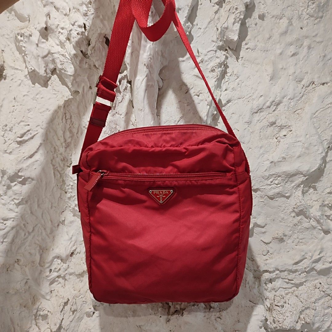 Prada Danube Sling (Category: Luxury Bags & Wallets) located in Taytay. Submitted by highendmnl (Listing ID 1322722770, Image 1). Description: Authentic Prada Sling opti zip.