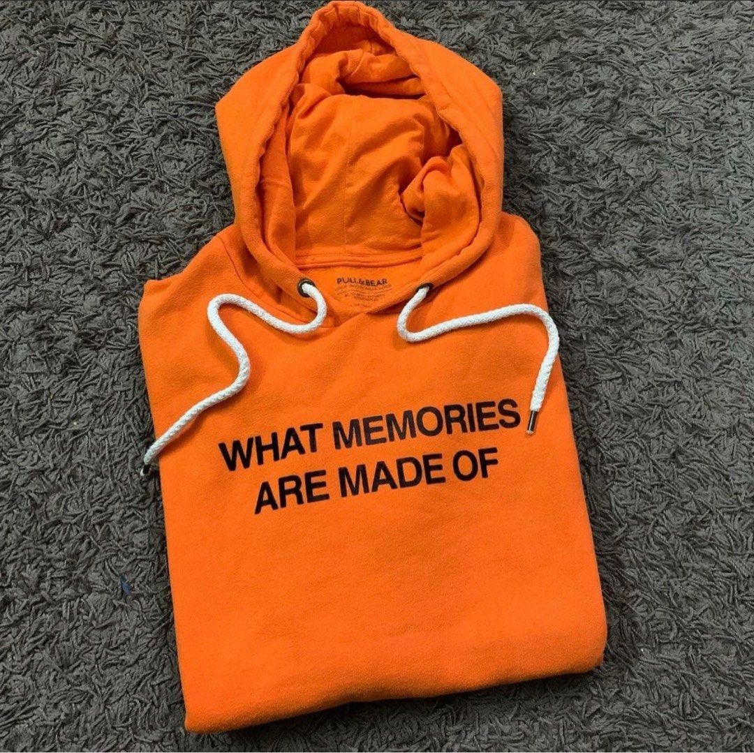 Pull and bear orange sweatshirt best sale