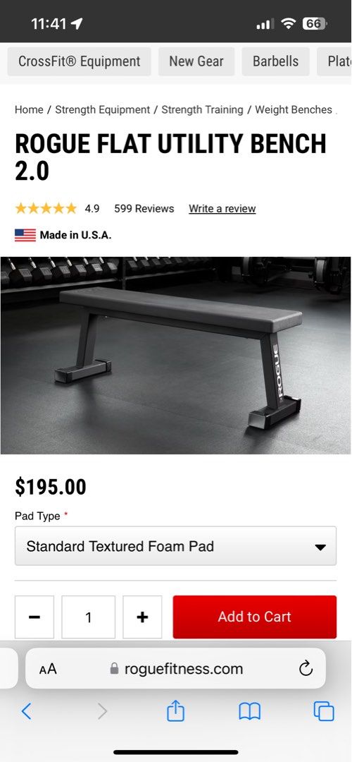 Rogue flat utility bench online
