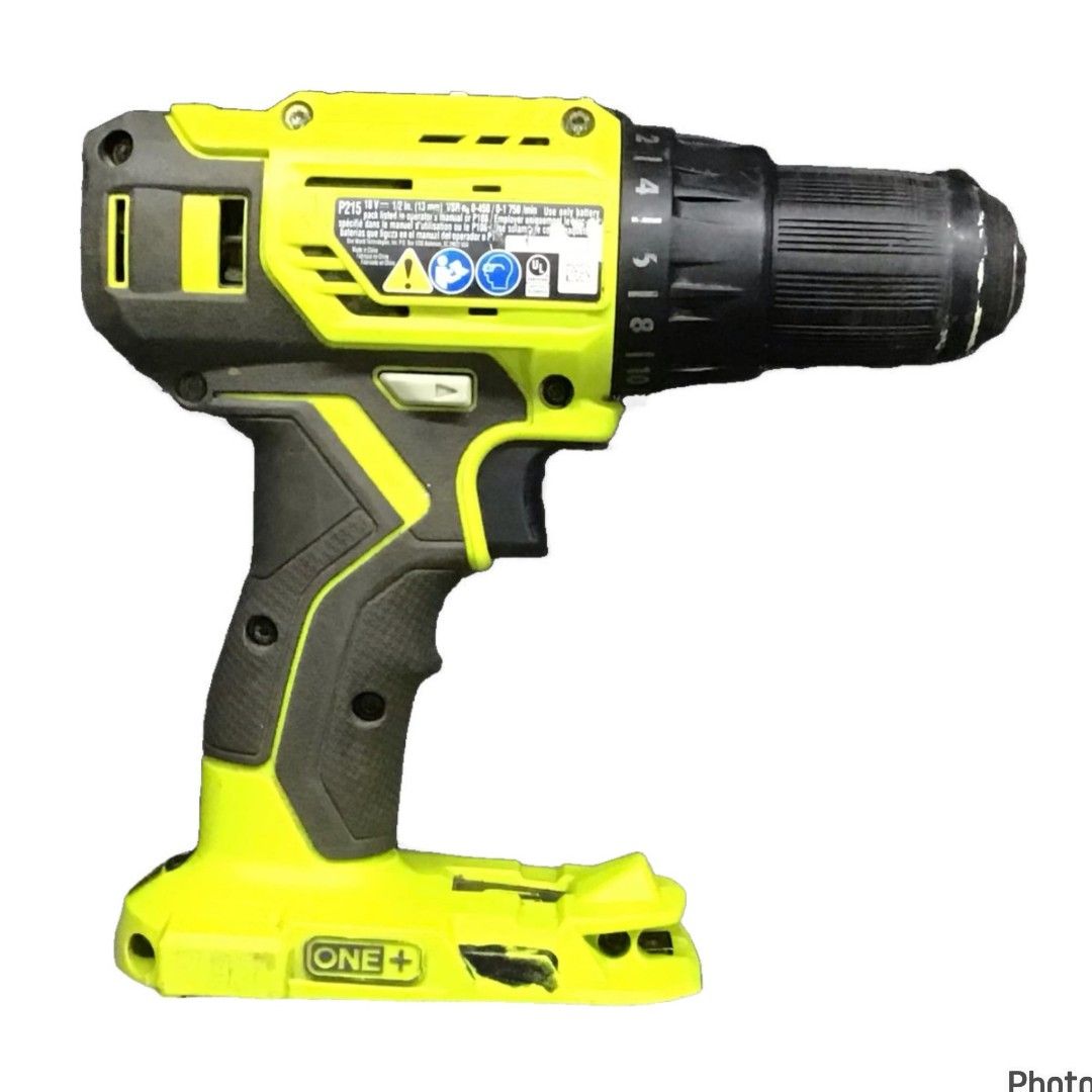 Ryobi P215VN 18 Volt Lithium Ion Cordless 1 2 in Drill BARE TOOL ONLY