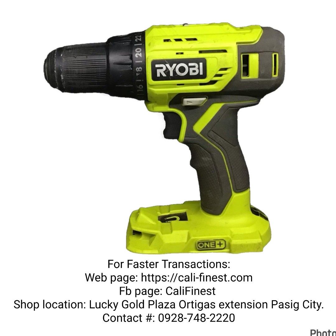 Ryobi P215VN 18 Volt Lithium Ion Cordless 1 2 in Drill BARE TOOL ONLY