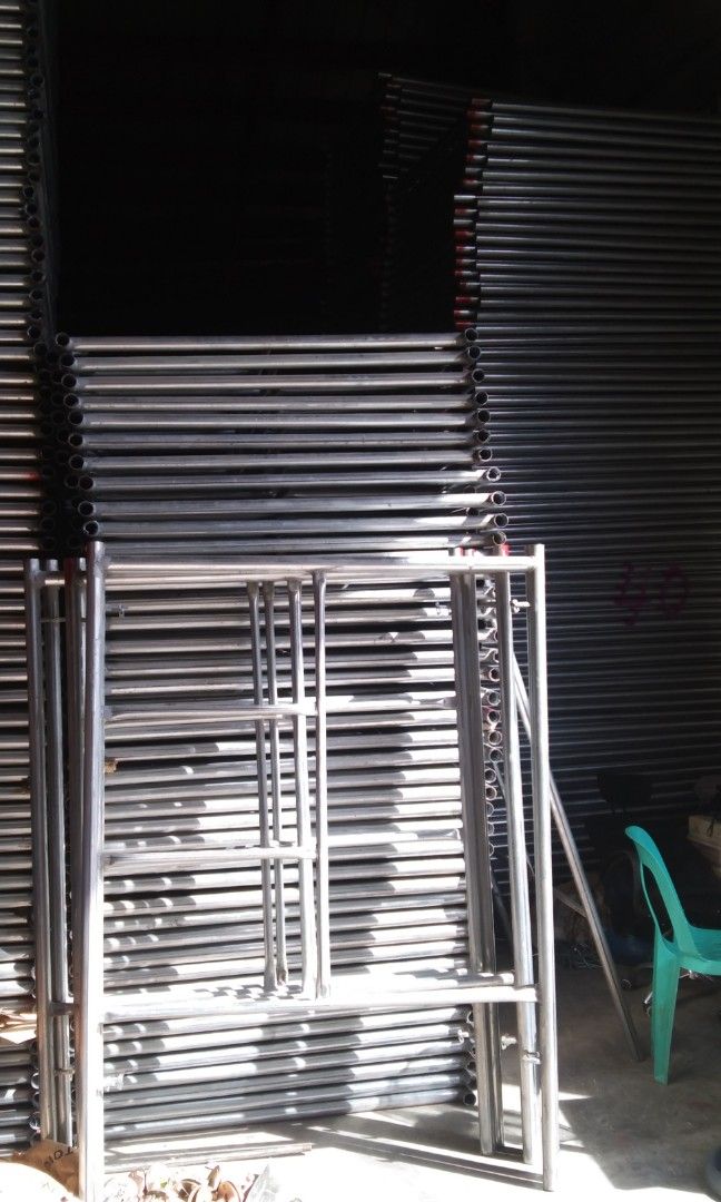 S20 & S40 SCAFFOLDING H FRAME SETS SALE (Category: Construction & Building Materials) located in Valenzuela. Submitted by elizabeth.nietes (Listing ID 1322679679, Image 1). Description: H-FRAME SETS FOR SCAFFOLDING For sale direct Manufacturer ✔️ direct planta ✔️ direct fabrication ✔️ lowest price bulk orders for inquiry plss call 0976 169 4137.