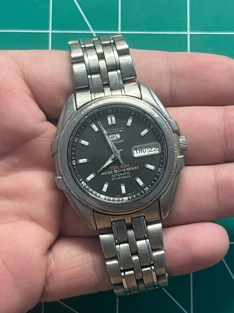 Seiko 5 Superior Titanium 6350 Men s Fashion Watches Accessories Watches on Carousell