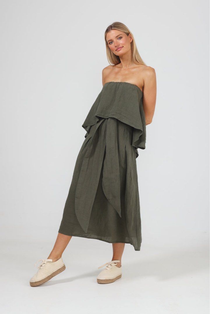 Shanty Sorrento Dress in Brown Women s Fashion Dresses Sets Dresses on Carousell