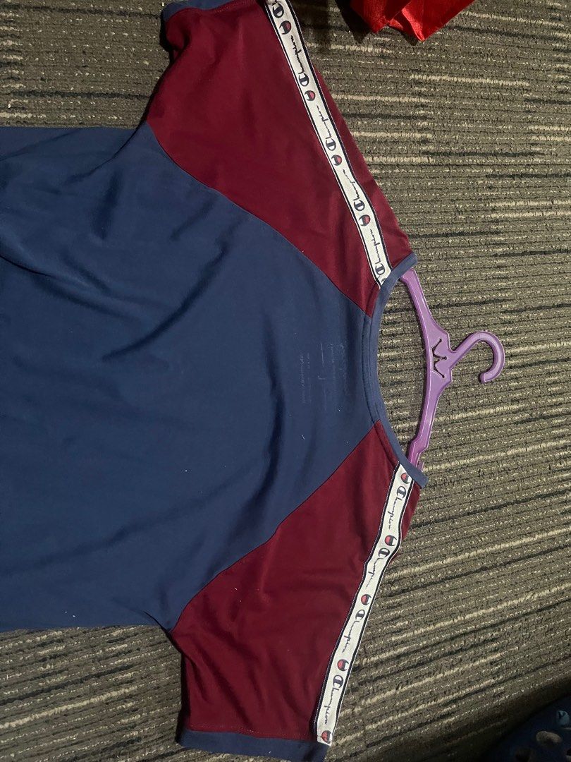 Thrifted Champion Shirt (Category: Shirts) located in Muntinlupa City. Submitted by jnprvbcr (Listing ID 1322619753, Image 2). Description: - bought from ig thrift shop - still good quality, no flaws - unisex design - breathable material - fits medium to xl body frames.
