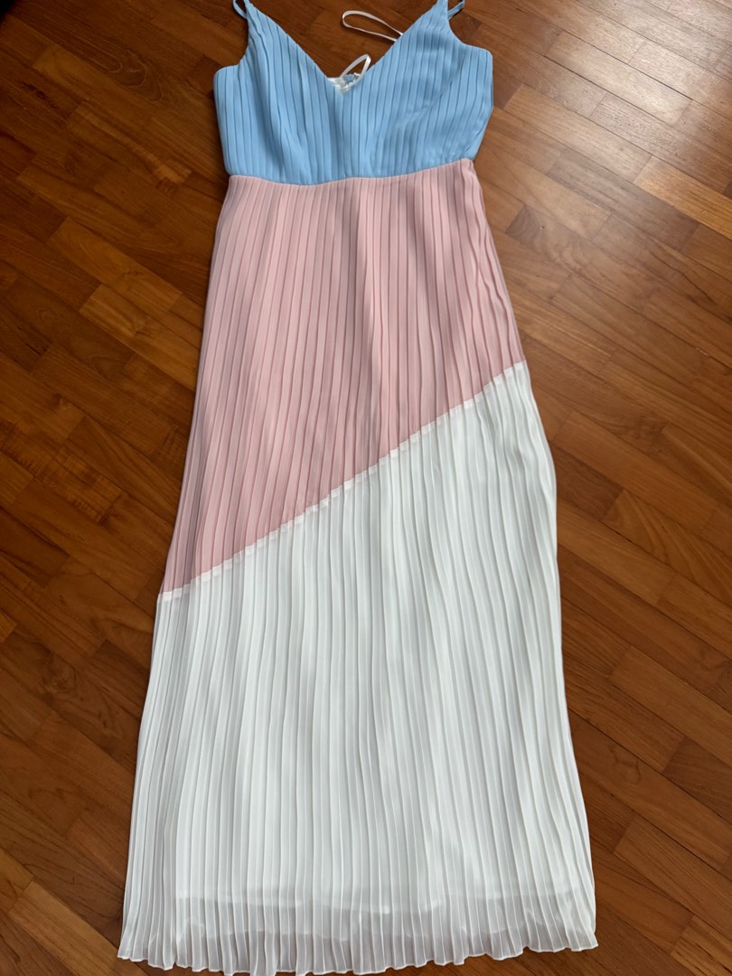 Warehouse pleated midi dress