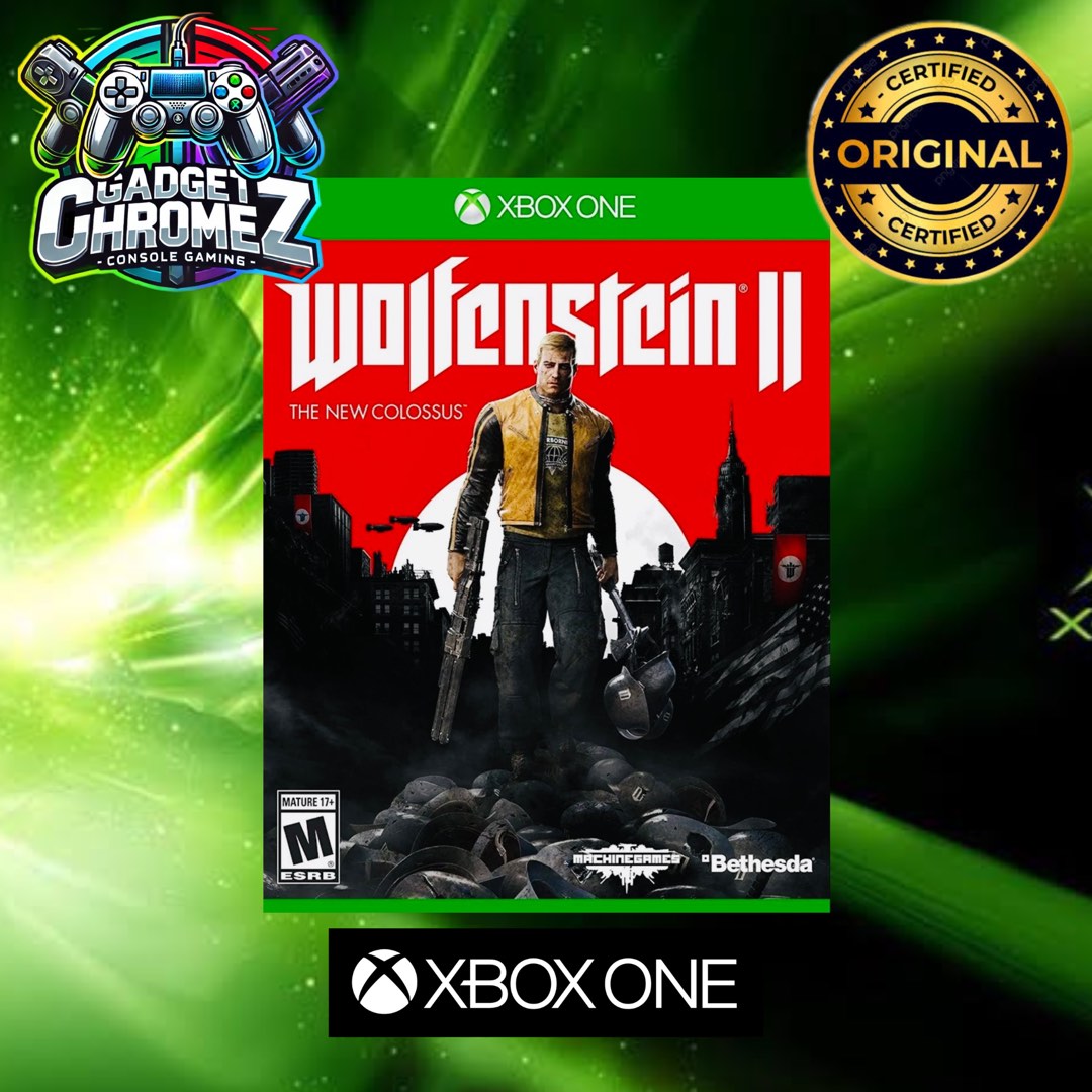 Jeu Wolfenstein 2 The New Colossus Xbox One - Version Collector Avec Figurine - Complet VF - Bon état