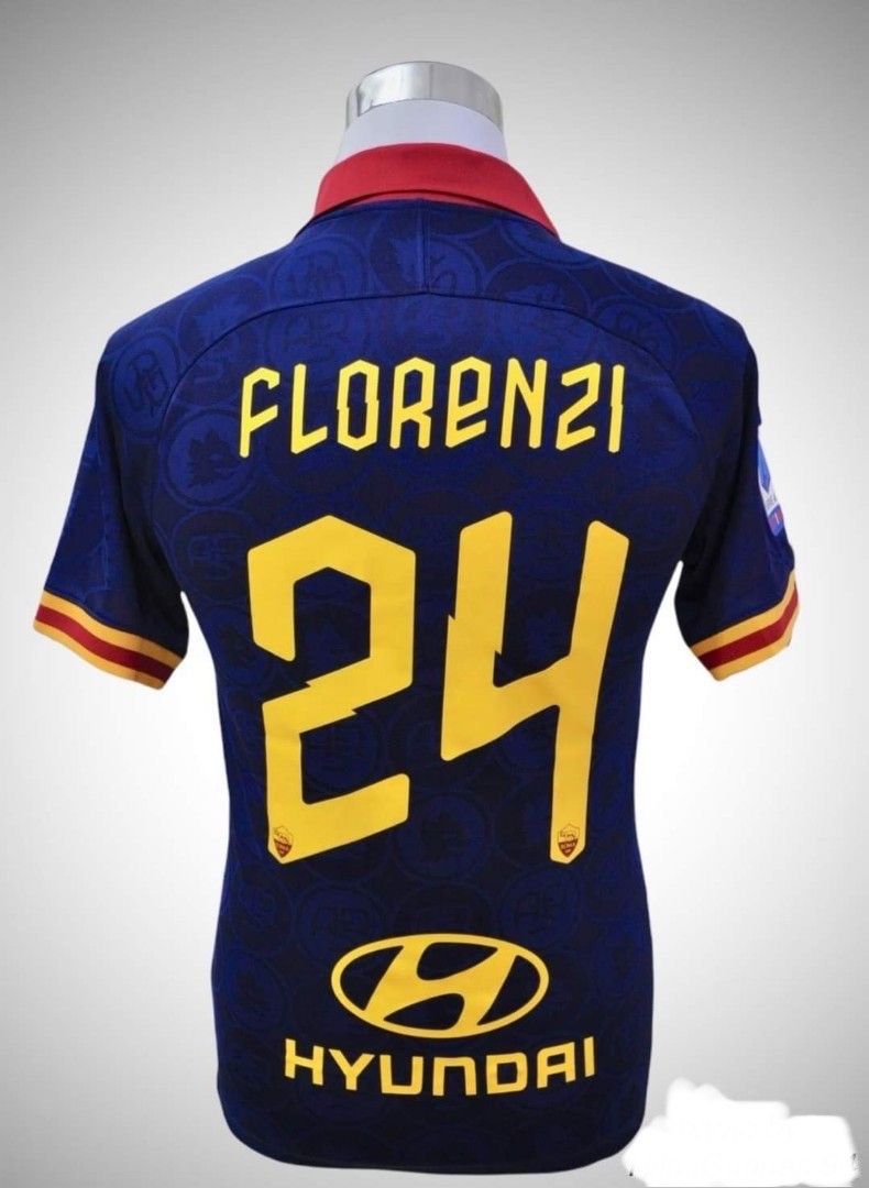 24 Florenzi AS Roma Third 2019-20 soccer/football jersey/kit rare