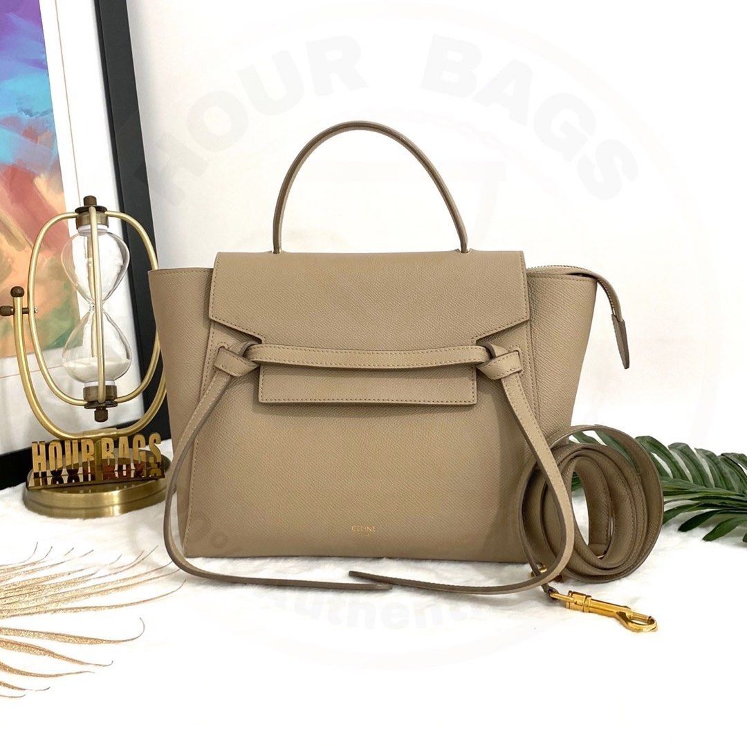 Celine belt bag micro light taupe on sale