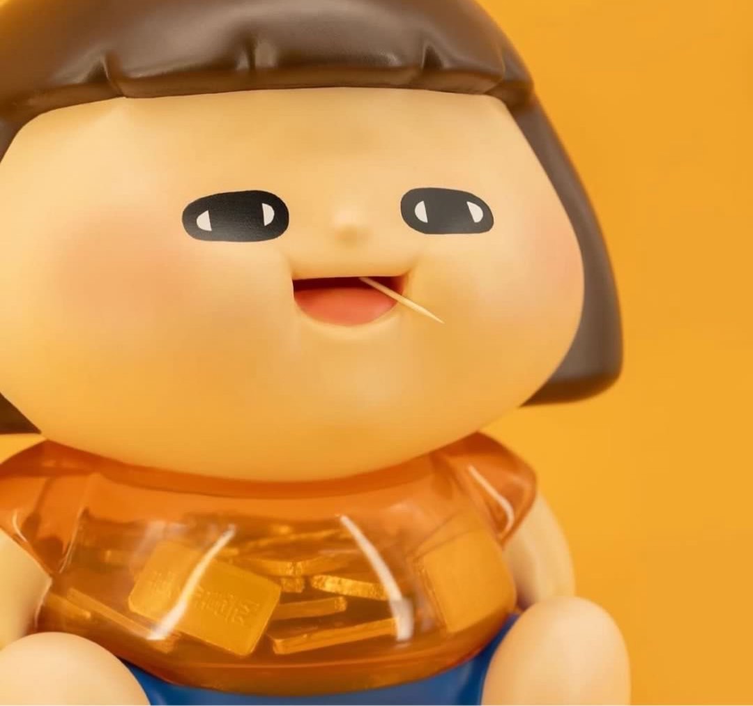 限量版 Plastic Thing 為食妹 龍年限定 28cm Fatty 巨型錢罌, 其他, 其他 - Carousell