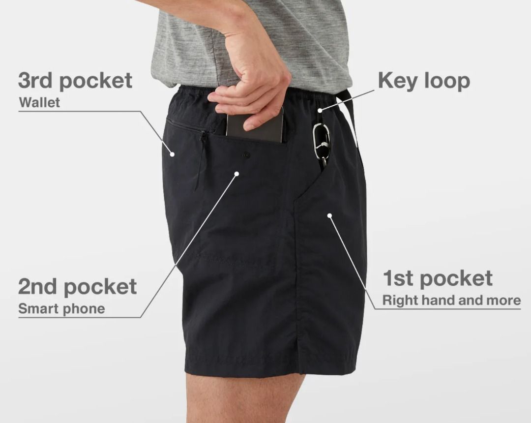山と道 5-Pocket Shorts M Dark Navy 山と道 5-Pocket Shorts Men - 宗像山道具店 by GRIPS