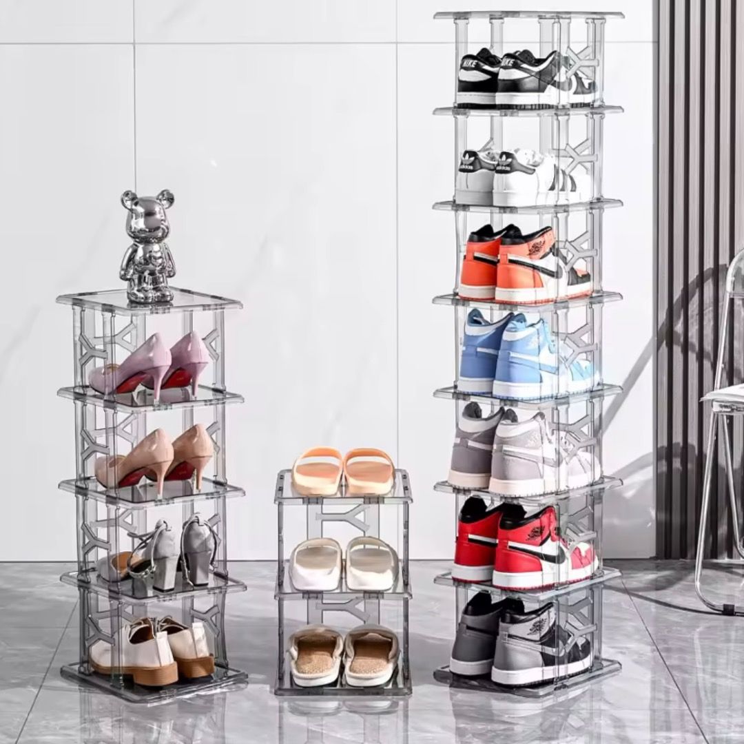 Acrylic Shoe Rack Multilayered Display Shelf Multilayered Shoe Rack Acrylic Shoe Cabinet