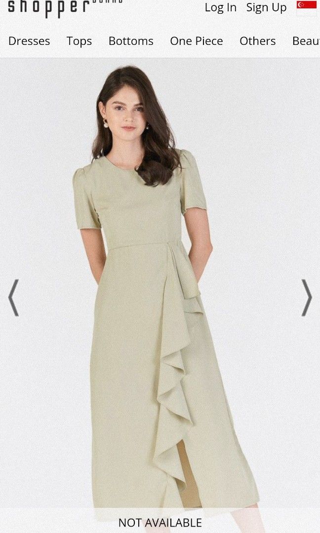 Alena Midi Dress in Sage by The Closet Lover