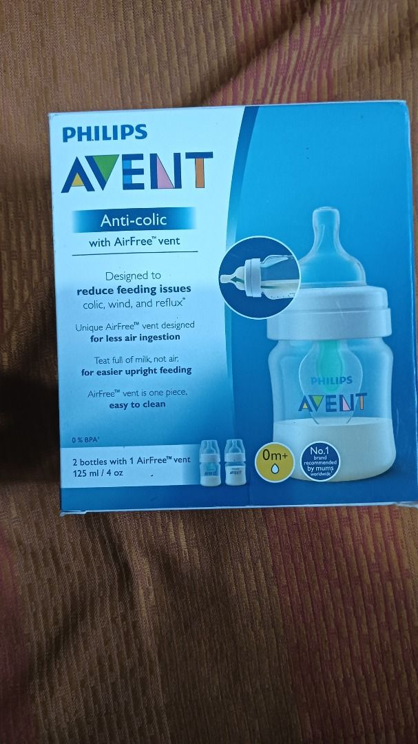 Avent anti colic bottle (Category: Breastfeeding & Bottle Feeding) located in Laoag. Submitted by catrnzjb153008 (Listing ID 1318036197, Image 1). Description: Avent anti colic bottle With free air vent 2 bottles Free shipping.