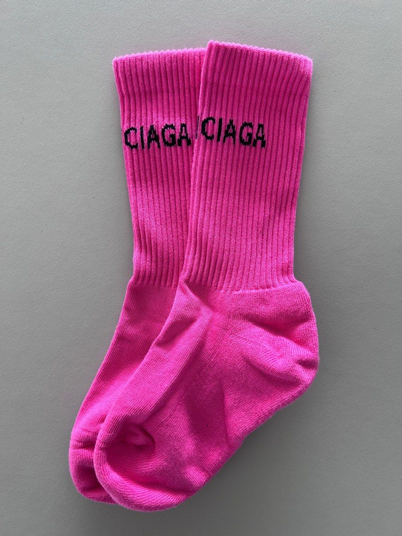 Balenciaga pink socks store
