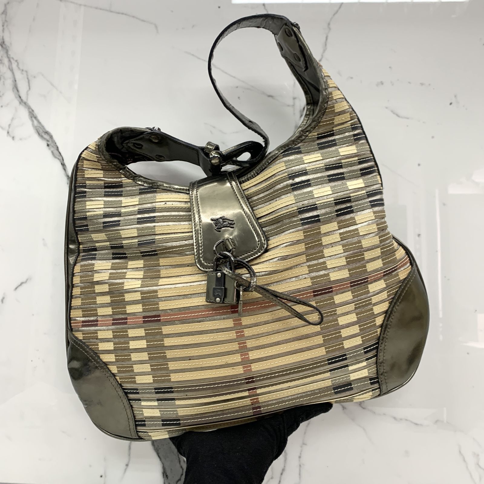 Burberry pvc bag hot sale