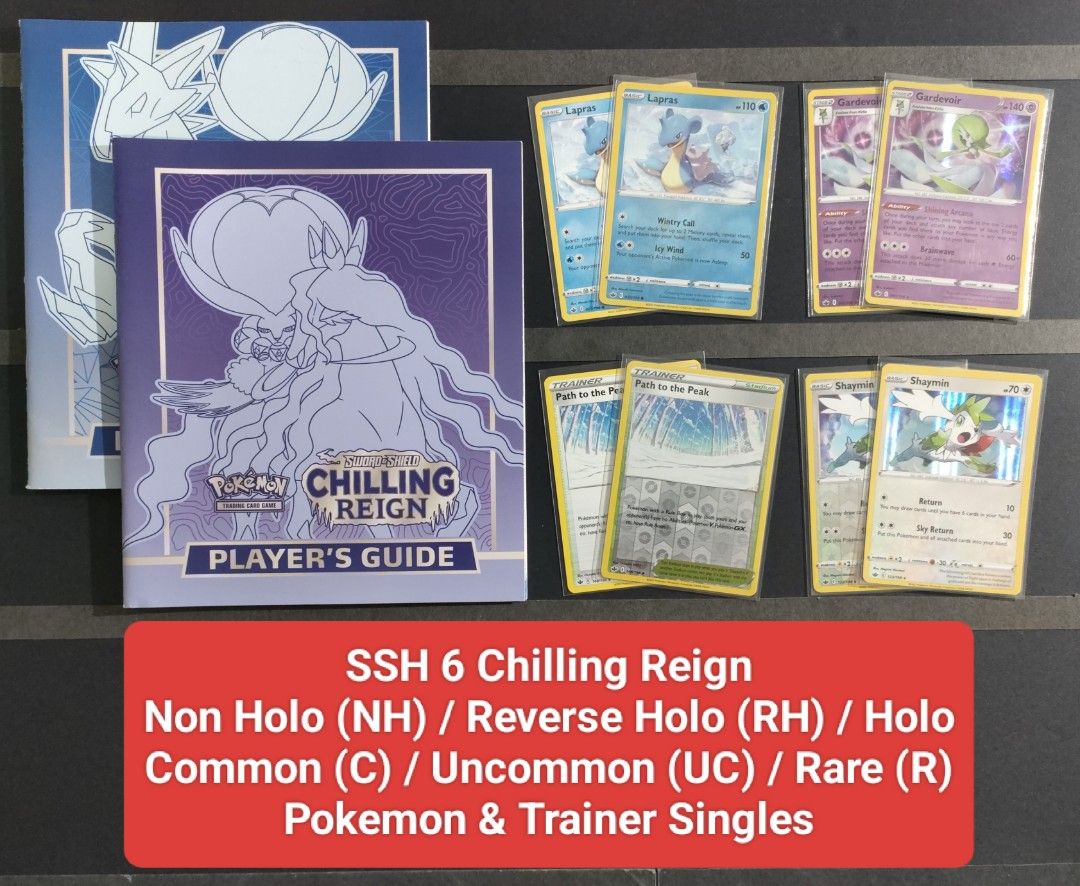 Card] Pokemon Trading Card Game (TCG) English - Sword and Shield (SSH 6 CRE  - CHILLING REIGN) Non