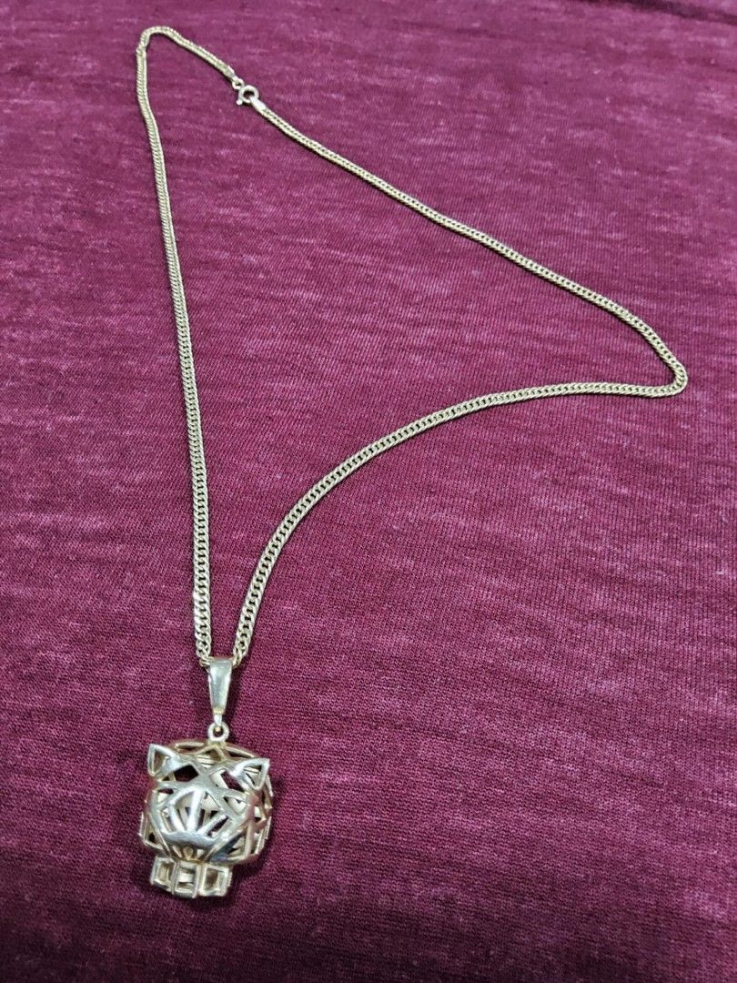 Cartier Panther Necklace Luxury Accessories on Carousell