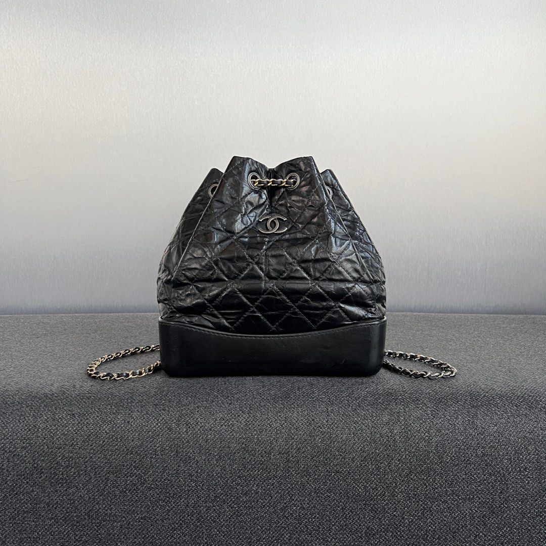 Chanel Gabrielle Backpack Small Calfskin Black