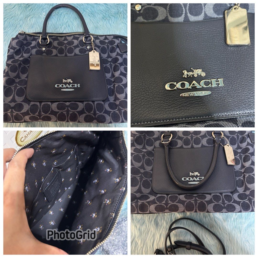 Coach Emma Satchel in Denim Luxury Bags Wallets on Carousell