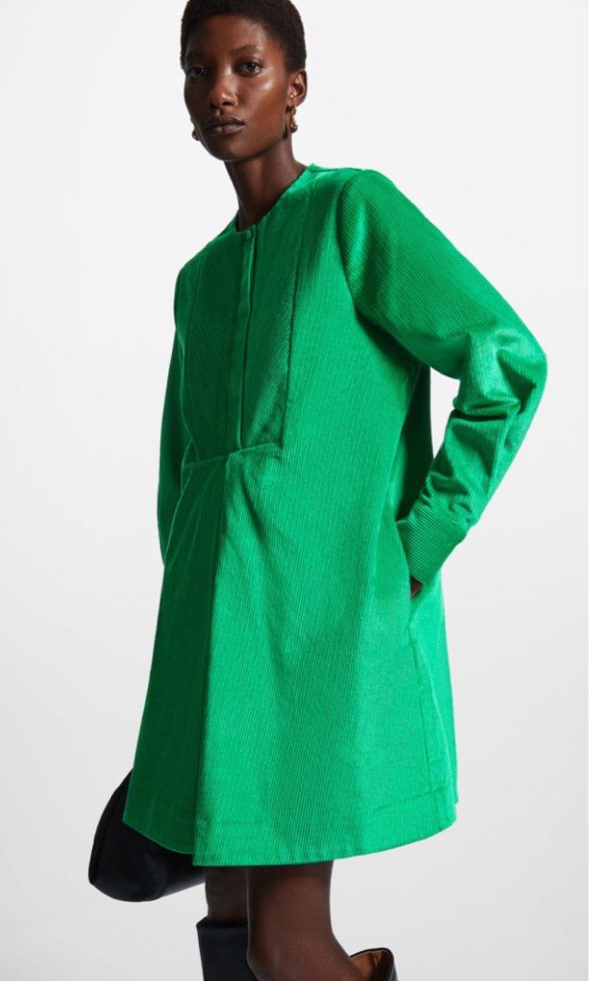 cos corduroy shirt dress COS Corduroy Midi Shirt Dress