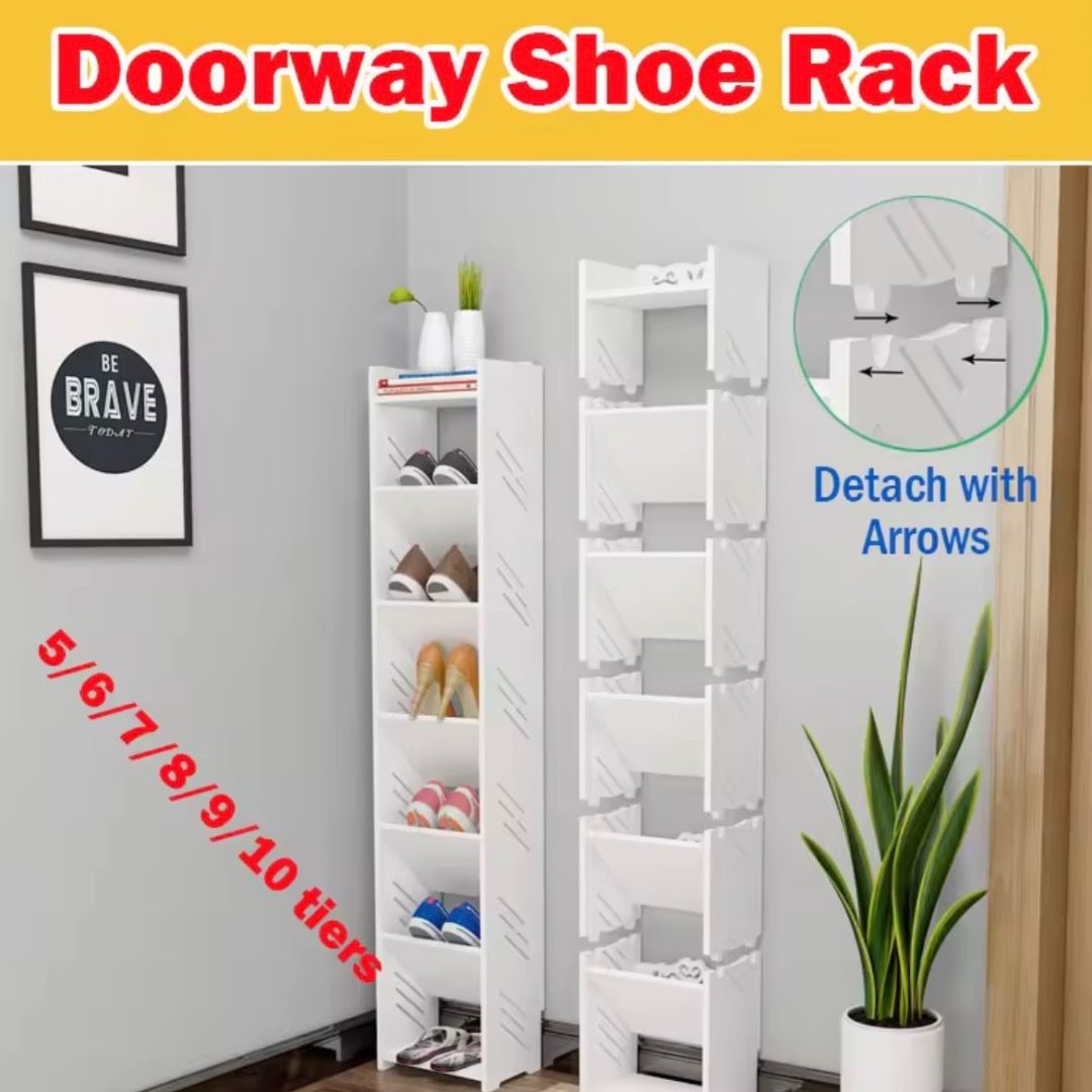 Doorway Shoe Rack Single Column Shoe Rack Shoe Display Shelf