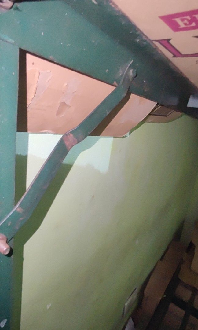 ‼️RUSH‼️LAST PIECE CUSTOM SINGLE SIZE - DOUBLE DECK METAL FRAME (Category: Bed Frames & Mattresses) located in Manila. Submitted by haggle.ph (Listing ID 1318056645, Image 3). Description: LOC: Sampaloc Manila near Arellano Legarda ✅ Negotiable pa po price ✅ Please see pics for flaws ✅ Complete parts. ✖️ NO MATTRESSES INCLUDED FLAWS: ‼️ Kailangan po linisan and repaint ‼️ Pls check pics.