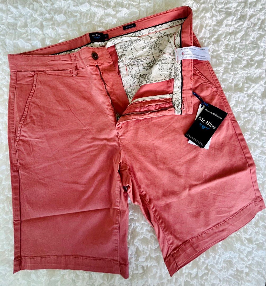 Salmon pink chino shorts store