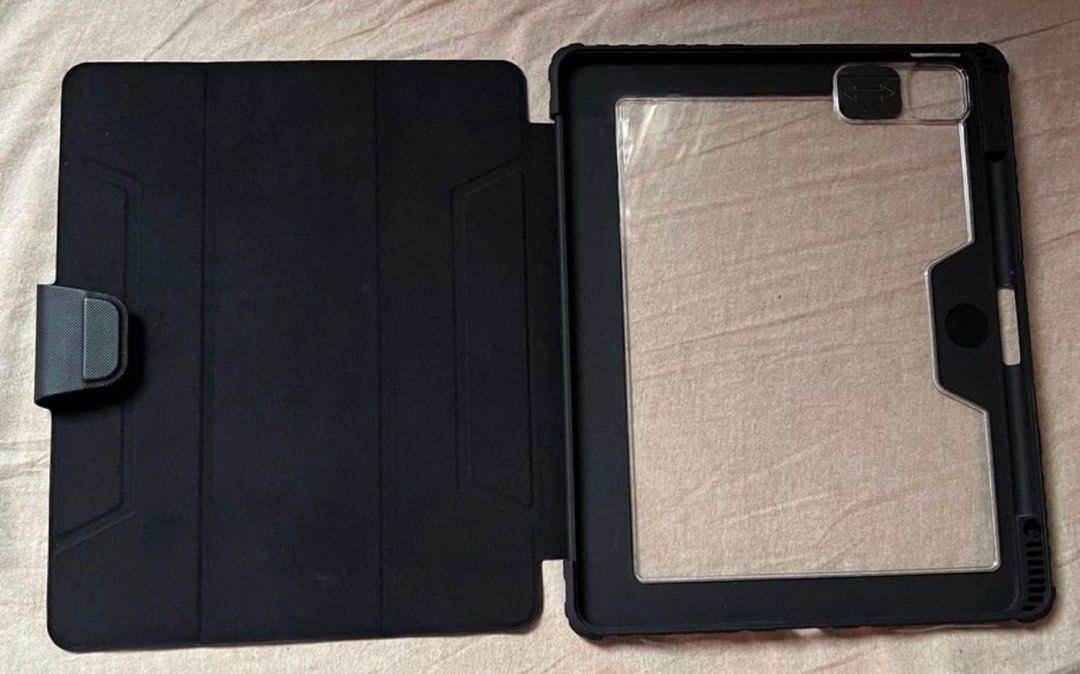 Nilken Case Ipad Pro M2 12.9 & Goojodoq Pen (Category: Cases & Sleeves) located in Binmaley. Submitted by jner_122 (Listing ID 1317986229, Image 1). Description: Nilken Case Ipad Pro 12.9 M2 (2022) Black With Box Goojodoq pen (GD13) Wireless charging 2 extra nib With minimal dents (kita sa pic) Take all 1,000 Pm.