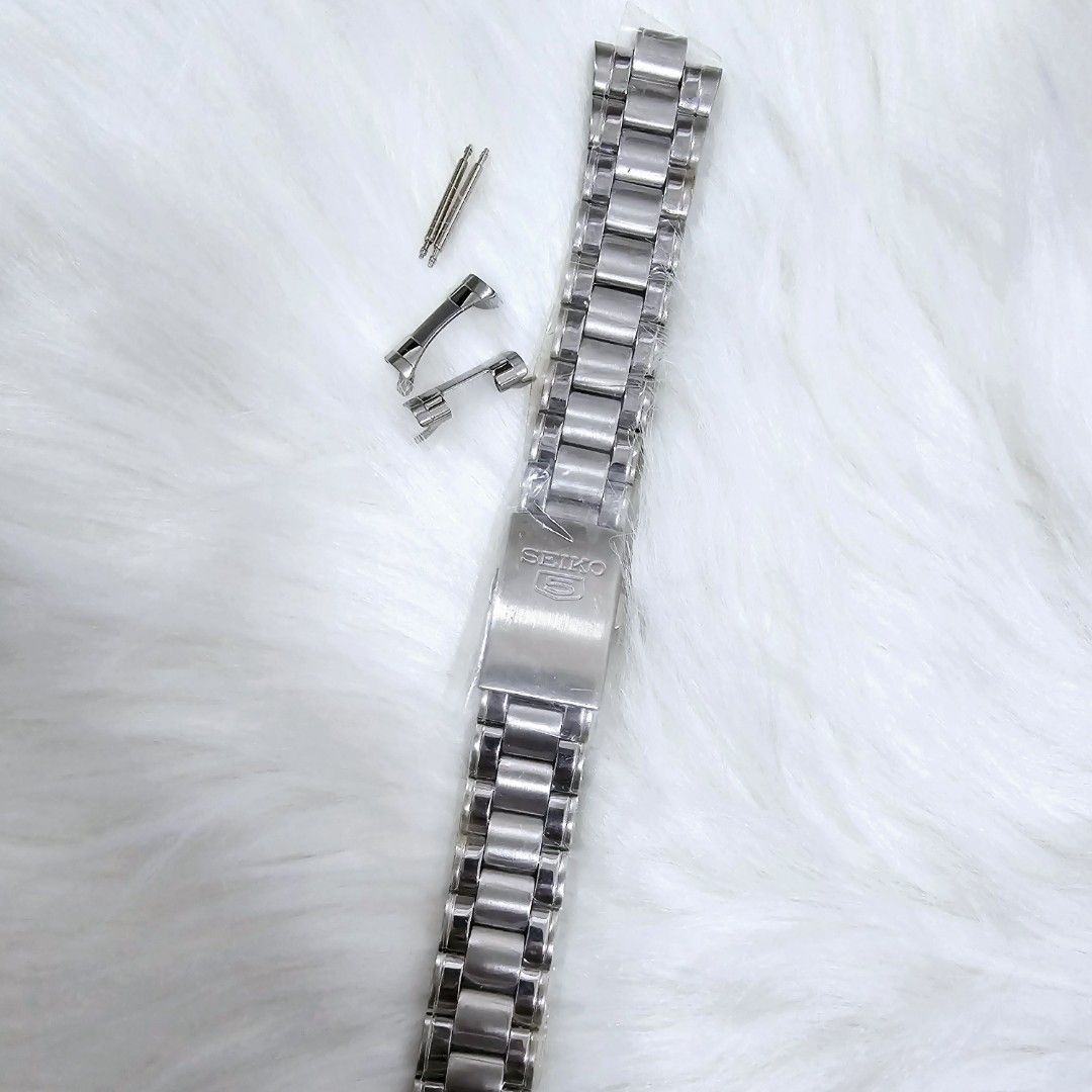 Genuine seiko 5 men s watch 18mm stainless steel bracelet new