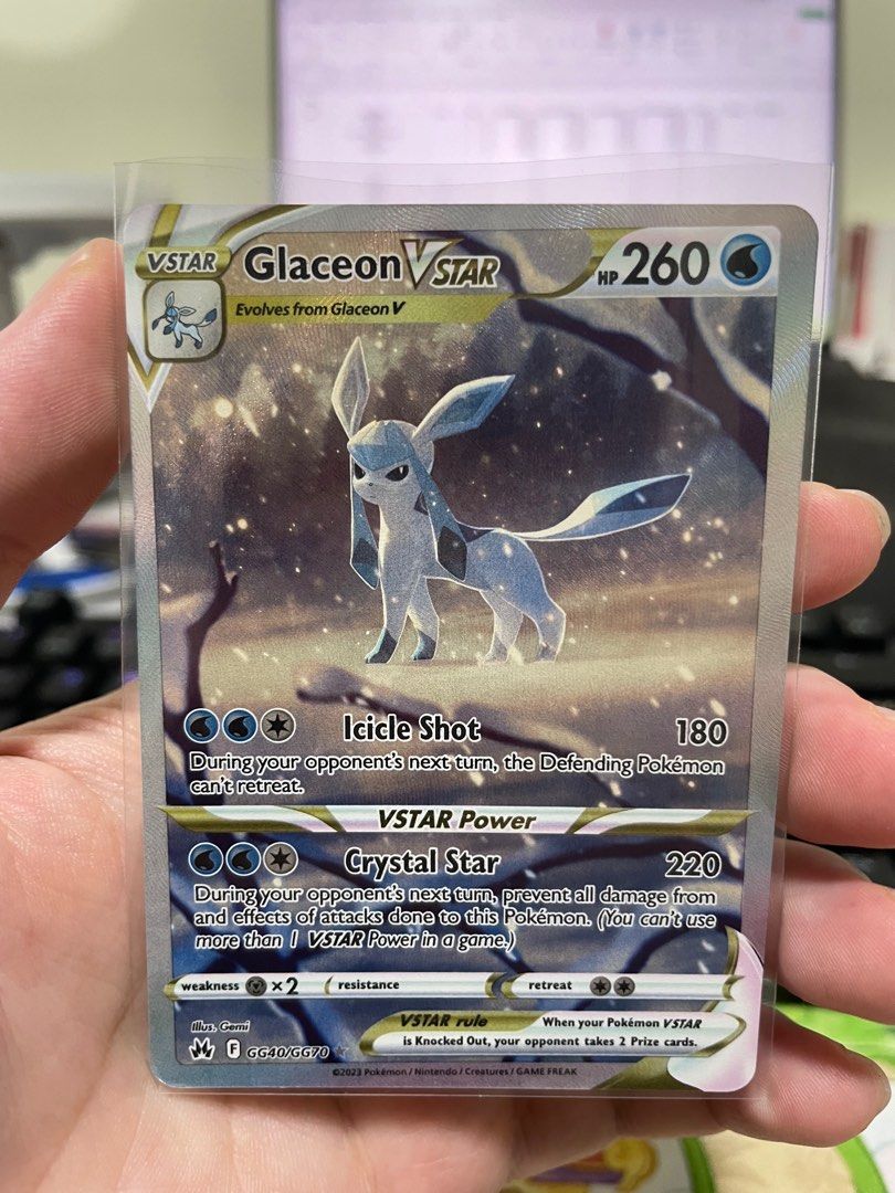 glaceon vstar pokemon card value Amazon.com: Pokemon - Glaceon Vstar GG40/GG70 - Crown Zenith - Galarian  Gallery