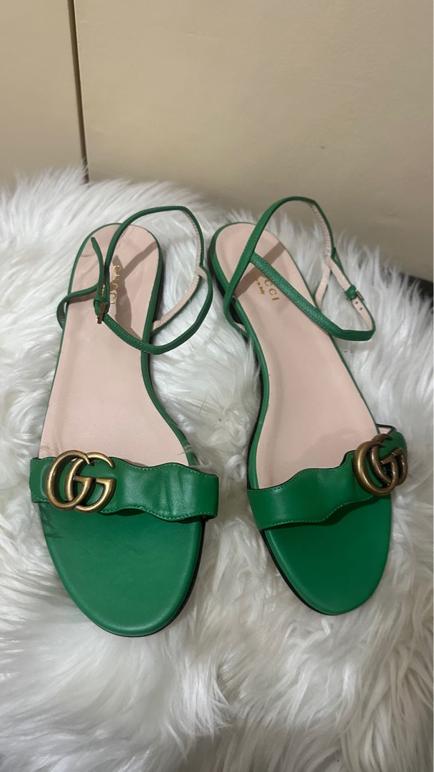 Gucci marmont flat sandals clearance