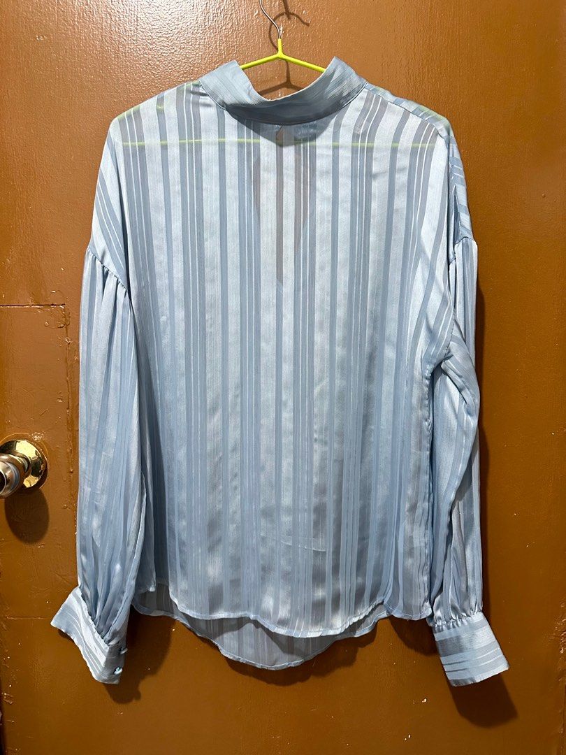 H M Sheer Top Women s Fashion Tops Longsleeves on Carousell