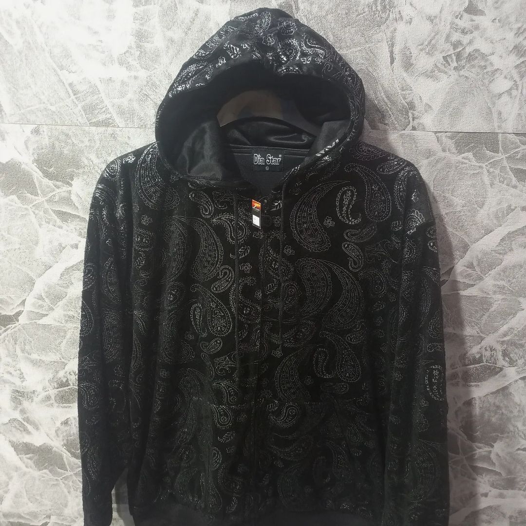 jaket hoodie DIA STAR motif batik size XL casual bagus murah
