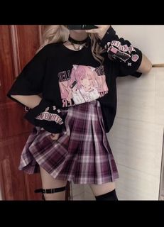 Trap System JK Outfit Includes Top + Plaid Skirt64246850529666110
