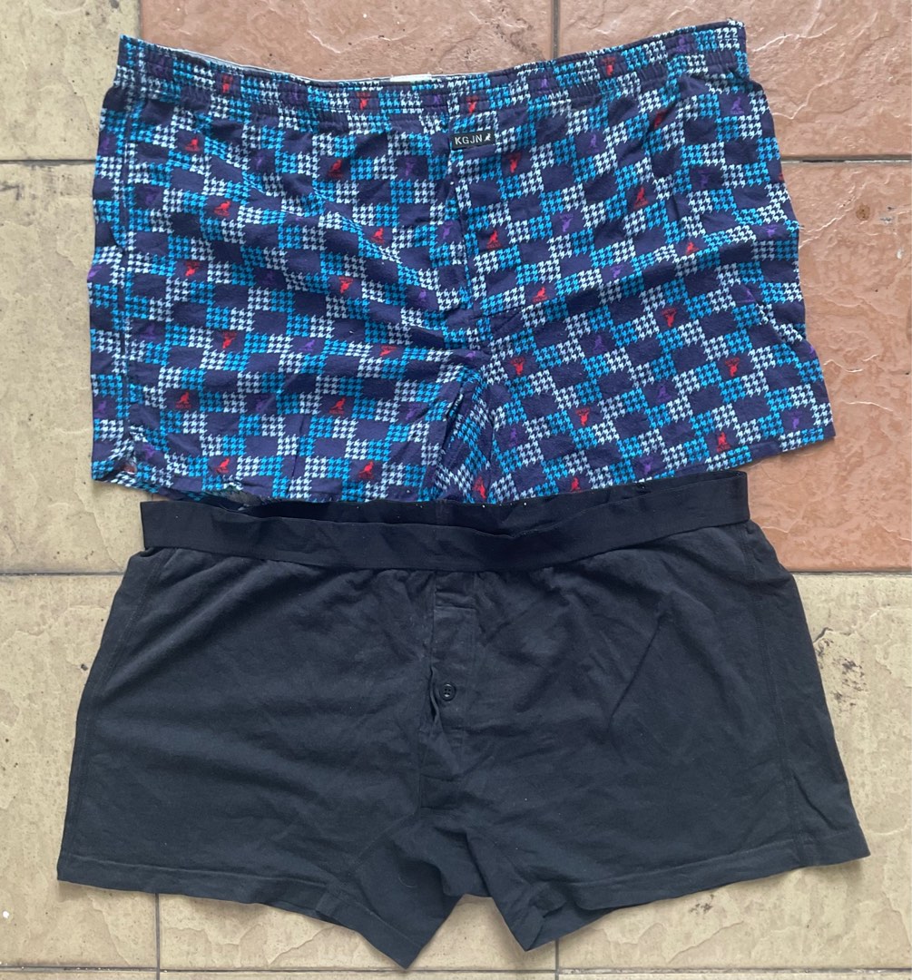 kangol muji boxers 2 helai combo size 36