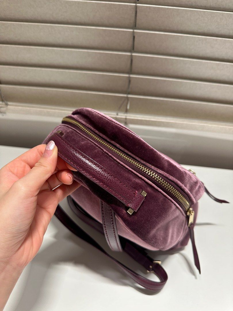 Kate spade suede backpack deals
