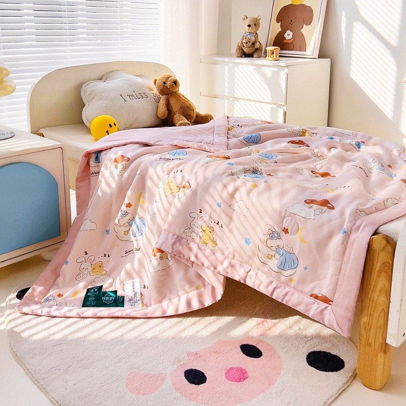 Kid’s Tencel blanket (Category: Bedding & Towels) located in Singapore. Submitted by mindy_li (Listing ID 1317894039, Image 3). Description: The material is super soft and comfortable, nice to touch~ good to kid’s skin. Size: 1.1mx1.5m Cute design!.
