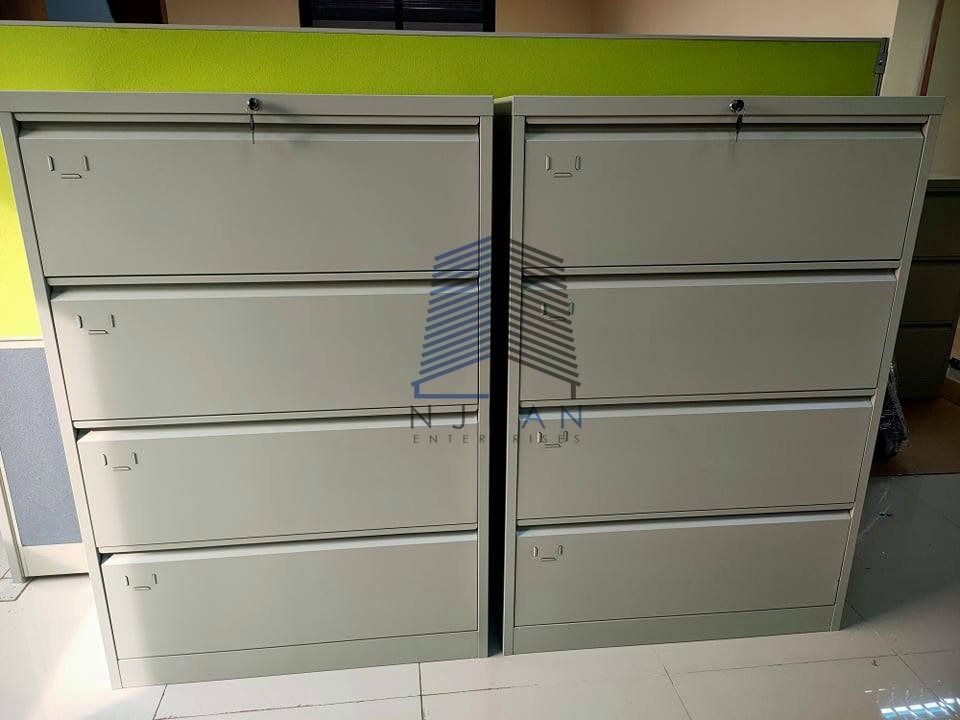 LATERAL-RECESSED HANDLE FILING CABINET OFFICE FURNITURE, Furniture ...