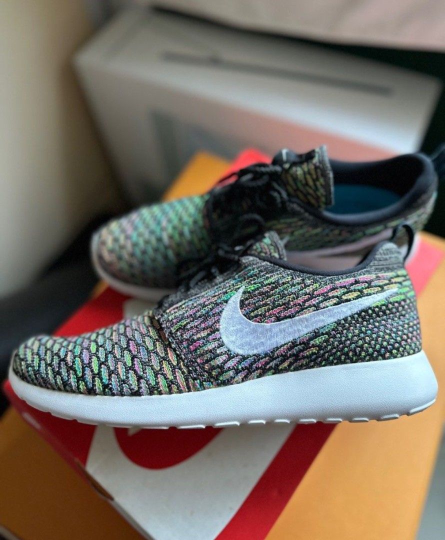 Lightly used Nike wmns Roshe run multicolor US11 Luxury Sneakers Footwear on Carousell