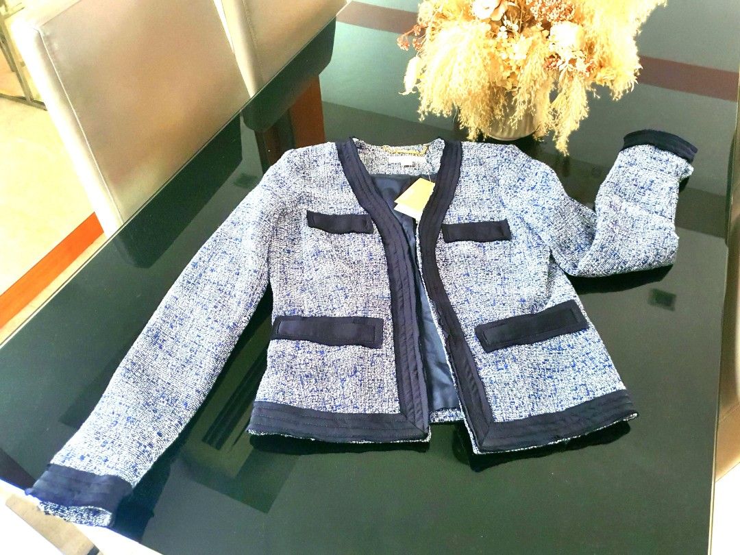 Michael kors tweed jacket cheap